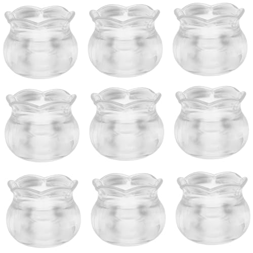 DRESSOOS 10 Stücke Puppenhaus Schüssel Puppe Aquarium Miniaturen Leere Fisch Schüssel Modell Requisiten Für Puppenhaus Desktop Ornamente DRESSOOS 10 Stücke Puppenhaus Schüssel Puppe Aquarium Miniaturen Leere Fisch Schüssel Modell Requisiten Für Puppenhaus Desktop Ornamente von DRESSOOS