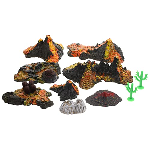 DRESSOOS 10 Teiliges Simulationsvulkanmodell, Vulkanornament, Tierlandschaftsdekor, Lebendiges Vulkanmodell, Spielzeug Für Teenager, Miniatur Vulkanfiguren, Mikro Landschaftsmodell, Mikro DRESSOOS 10 Teiliges Simulationsvulkanmodell, Vulkanornament, Tierlandschaftsdekor, Lebendiges Vulkanmodell, Spielzeug Für Teenager, Miniatur Vulkanfiguren, Mikro Landschaftsmodell, Mikro von DRESSOOS