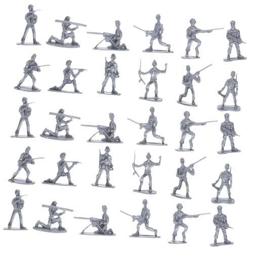 DRESSOOS 100 Stück Mini Soldatenmodelle, Sandtischdekorationen, Realistische Soldatenfiguren, Miniatur Soldatenmodelle, Mikro Landschaftsdekore, Plastiksoldaten, Miniaturszenen, von DRESSOOS