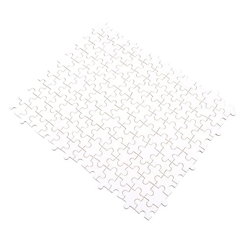 DRESSOOS 1000 Stück hölzernes leeres Puzzle Sublimationsrohlinge Serviertablett aus Holz DIY Puzzle personalisiertes Puzzle Rätsel Thermotransfer-Puzzle Wärmeübertragungs-Puzzle UV Weiß von DRESSOOS