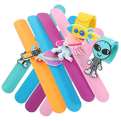 DRESSOOS 10Pcs Silikon -Schnappring -Armband Kinder Slap -Bänder Armband Für Handgelenk Slap Armbänder Für Kinder Spielzeug Party Slap Armband Armbänder Slap Armbänder Sortiment DRESSOOS 10Pcs Silikon -Schnappring -Armband Kinder Slap -Bänder Armband Für Handgelenk Slap Armbänder Für Kinder Spielzeug Party Slap Armband Armbänder Slap Armbänder Sortiment von DRESSOOS
