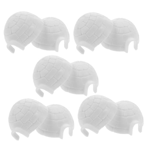 DRESSOOS 10St Iglu-Modell Iglu-Wasserkrug Feenhaftes Mini- Pinguin- Mini-Iglu- Iglu-Figuren Figuren für Kleinkinder Iglu-Statue Iglu- Plastik Weiß von DRESSOOS