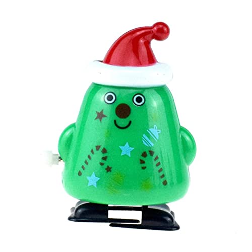 DRESSOOS 10St weihnachtsaufziehspielzeug Mini-Schneemann-Figur weihnachtliches springendes Spielzeug spaß Spielzeuge Santa Haargummis weihnachtsmann aufziehspielzeug Uhrwerk Weihnachtsmann von DRESSOOS