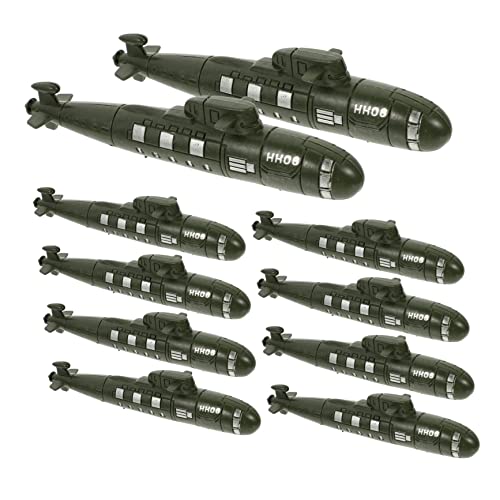 DRESSOOS 10Stücke Teiliges Simulierte Boot Modelle für Sandtisch Militärische Boote für Desktop Dekoration Hochwertige Langlebige Figuren für Wohnzimmer von DRESSOOS