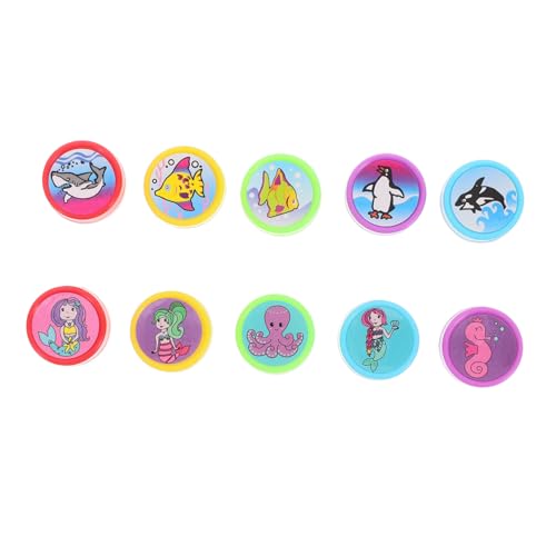 DRESSOOS Kreaturen Stempel Set 10 Stücke Selbstfärbenden Briefmarken Klassenzimmer Belohnungen Kid Spielzeug DRESSOOS Kreaturen Stempel Set 10 Stücke Selbstfärbenden Briefmarken Klassenzimmer Belohnungen Kid Spielzeug von DRESSOOS