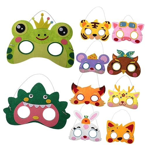 DRESSOOS 10st Halloween-maske Aufkleber Für Bärenkostüm Led-maske Aufkleber Wolf Dinosaurierkostüm Für Kostüm Tierfiguren Gesicht Partygeschenk Gefühlt DRESSOOS 10st Halloween-maske Aufkleber Für Bärenkostüm Led-maske Aufkleber Wolf Dinosaurierkostüm Für Kostüm Tierfiguren Gesicht Partygeschenk Gefühlt von DRESSOOS