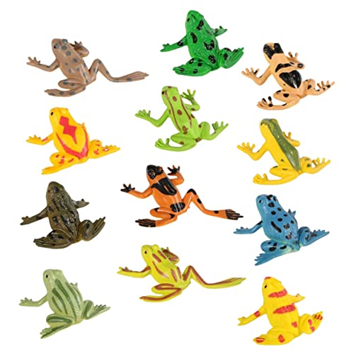 DRESSOOS 12 Stück Froschmodelle, Froschspielzeug, Kinderfroschfiguren, Froschdekorationen, Froschstatuen, Tierstatuen, Kleine Froschdekore, Plastikfroschfiguren, Kleine Plastikfrösche, DRESSOOS 12 Stück Froschmodelle, Froschspielzeug, Kinderfroschfiguren, Froschdekorationen, Froschstatuen, Tierstatuen, Kleine Froschdekore, Plastikfroschfiguren, Kleine Plastikfrösche, von DRESSOOS