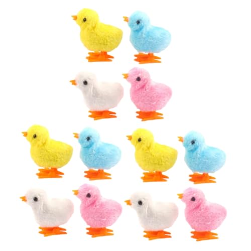 DRESSOOS 12 Stück Kükenspielzeug, Aufziehspielzeug, Aufziehspielzeug Für Kinder, Aufziehküken, Osterküken, Spielzeug, Huhn, Kinderspielzeug, Hühnerspielzeug Für Kinder, Osterkörbe Für von DRESSOOS