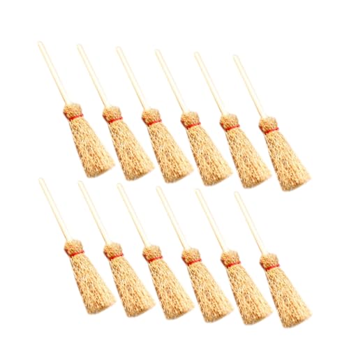 DRESSOOS 12 Stück Teiliges Miniatur Besen aus Buchenholz Realistische Mini Besen für Puppenhausdekoration Vielseitig Verwendbar für Miniaturfotografie Sammlerstücke Leicht und Tragbar Beige DRESSOOS 12 Stück Teiliges Miniatur Besen aus Buchenholz Realistische Mini Besen für Puppenhausdekoration Vielseitig Verwendbar für Miniaturfotografie Sammlerstücke Leicht und Tragbar Beige von DRESSOOS