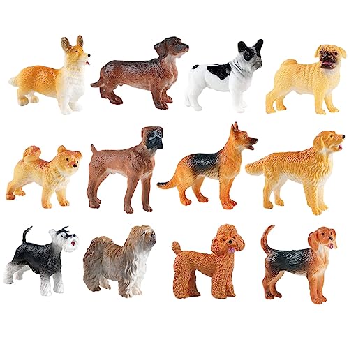 DRESSOOS 12stücke Teiliges Hundefiguren -hundestatue Für Mädchen Deko Für Geburtstagsfeiern Muffins Und -Dekoration Leicht Und Tragbar DRESSOOS 12stücke Teiliges Hundefiguren -hundestatue Für Mädchen Deko Für Geburtstagsfeiern Muffins Und -Dekoration Leicht Und Tragbar von DRESSOOS
