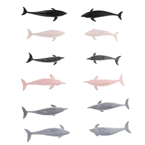 DRESSOOS 12Pcs Montessori Unterricht Marine Tiermodell Dekorative Delphin Ornamente Künstlicher Delphinmodell Simulation Tier Figur Kleine Delphin Figuren Simuliertes Delphinmodell DRESSOOS 12Pcs Montessori Unterricht Marine Tiermodell Dekorative Delphin Ornamente Künstlicher Delphinmodell Simulation Tier Figur Kleine Delphin Figuren Simuliertes Delphinmodell von DRESSOOS