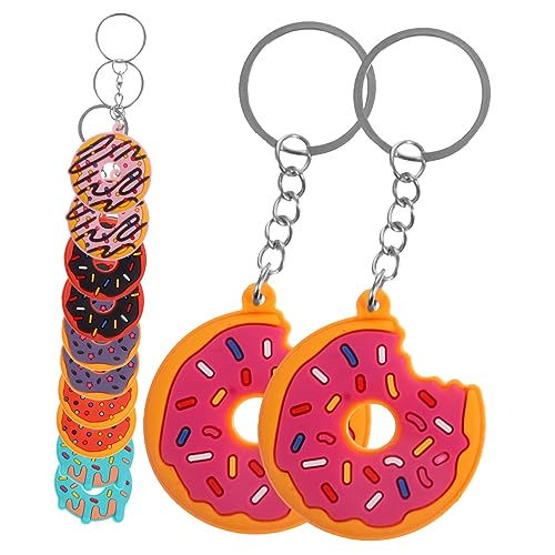 DRESSOOS 12Stücke Donut Schlüsselanhänger Niedliche Hängedekoration für Taschen und Geldbörsen Süßes Dessert für Party Giveaways und Persönliche DRESSOOS 12Stücke Donut Schlüsselanhänger Niedliche Hängedekoration für Taschen und Geldbörsen Süßes Dessert für Party Giveaways und Persönliche von DRESSOOS