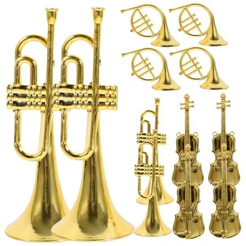 DRESSOOS 12st Dekorationen Für Musikinstrumente Massenzauber Charme Masse Reize Modelle Von Weihnachtsinstrumenten Puppenhaus-musikinstrumente Miniatur-musikinstrumente Golden Abs DRESSOOS 12st Dekorationen Für Musikinstrumente Massenzauber Charme Masse Reize Modelle Von Weihnachtsinstrumenten Puppenhaus-musikinstrumente Miniatur-musikinstrumente Golden Abs von DRESSOOS