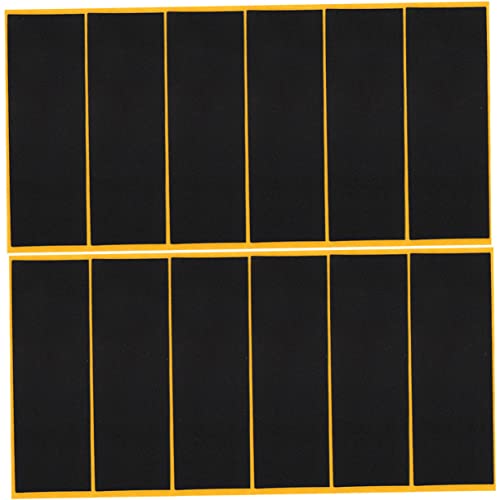 DRESSOOS 12st Finger-Skateboard-Aufkleber Griff Profi-Skateboard Miniband Teck-Deck Finger-Skateboard-zubehör Mini-Klebeband Mini-Skateboards Mini-Aufkleber Griptape-Aufkleber Black Schaum DRESSOOS 12st Finger-Skateboard-Aufkleber Griff Profi-Skateboard Miniband Teck-Deck Finger-Skateboard-zubehör Mini-Klebeband Mini-Skateboards Mini-Aufkleber Griptape-Aufkleber Black Schaum von DRESSOOS