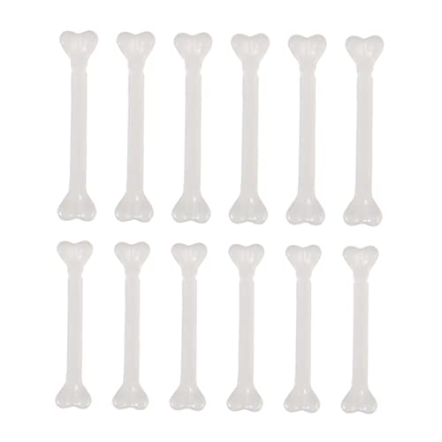 DRESSOOS 12st Halloween-Requisiten Halloween-Dekoration Im Freien Halloween-mini-Knochen Ding Halloween-Finger Kostüme Halloween-pumpendekorationen Skelettfiguren Skeletthand Plastik Weiß von DRESSOOS