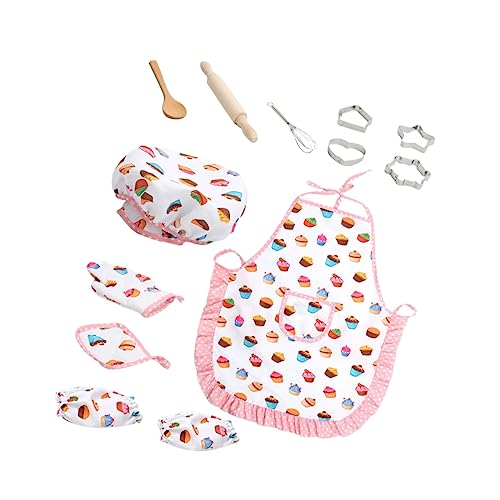 DRESSOOS 13 Teiliges Küchenspielzeug Set Mit Schürze Kochutensilien Und Backwerkzeug Für Lernspielzeug Für Kleinkinder Zum Backen Und Kochen Ideales Für Kleine Köche von DRESSOOS