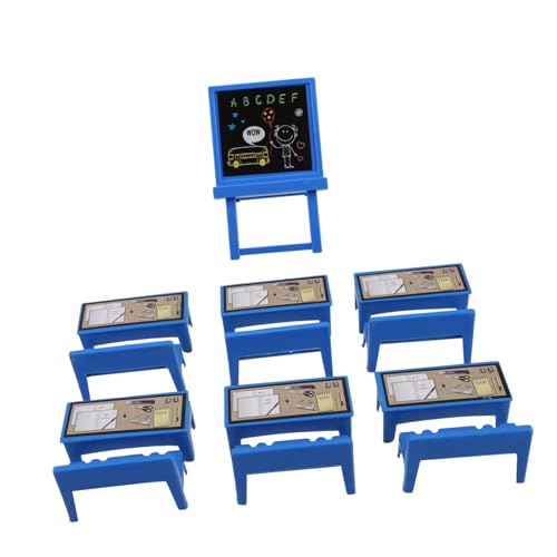 DRESSOOS 13-teiliges Set Schreibtischspielzeug Für Puppenhauszubehör Kleine Tafel Tafel Schulbedarf Für Minipuppen Mini-Schreibtisch Mini-schulbedarf Für Puppen Miniaturmöbel Plastik DRESSOOS 13-teiliges Set Schreibtischspielzeug Für Puppenhauszubehör Kleine Tafel Tafel Schulbedarf Für Minipuppen Mini-Schreibtisch Mini-schulbedarf Für Puppen Miniaturmöbel Plastik von DRESSOOS