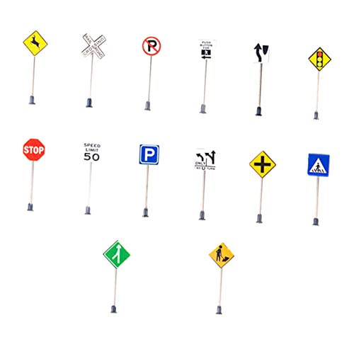 DRESSOOS 14 Teiliges Mikro Landschaftszubehör, Straßenschild Spielzeugmodell, Kinder Verkehrsmodell, Miniatur Barrikade, Mini Simulationsmodell, Sandtisch, Straßensperrenschilder, DRESSOOS 14 Teiliges Mikro Landschaftszubehör, Straßenschild Spielzeugmodell, Kinder Verkehrsmodell, Miniatur Barrikade, Mini Simulationsmodell, Sandtisch, Straßensperrenschilder, von DRESSOOS