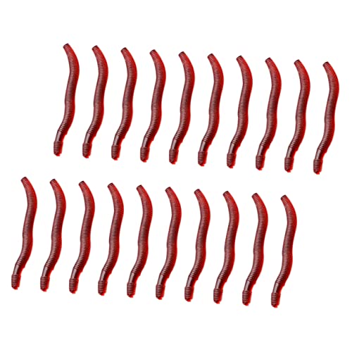 DRESSOOS 150 Stück Künstliche Köder, Angelwürmer, Fischwürmer, Köder, Angelköder, Regenwürmer, Köder, Regenwürmer, Gefälschte Rote Würmer, Lebensechte Rote Würmer, Fisch, Roter DRESSOOS 150 Stück Künstliche Köder, Angelwürmer, Fischwürmer, Köder, Angelköder, Regenwürmer, Köder, Regenwürmer, Gefälschte Rote Würmer, Lebensechte Rote Würmer, Fisch, Roter von DRESSOOS
