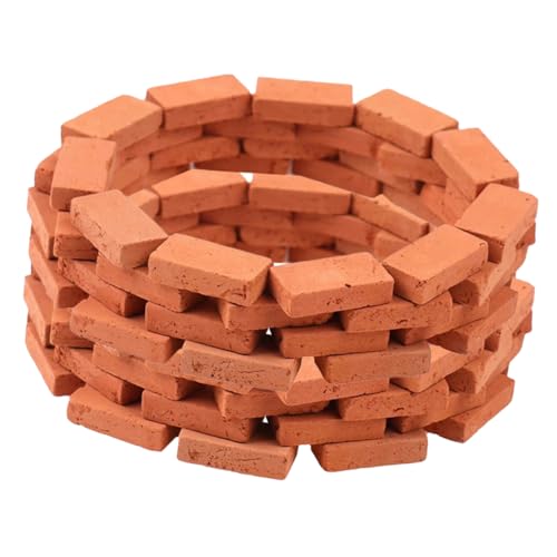 DRESSOOS 150 Stück Mini Ziegel, Klein, Rot, Miniatur Ziegelmodelle, Handgefertigte Layout Ziegeldekore, Spielhaus Ziegel Requisiten, Miniatur Wandziegel, Simulierte Ziegelmodelle, DIY Mini DRESSOOS 150 Stück Mini Ziegel, Klein, Rot, Miniatur Ziegelmodelle, Handgefertigte Layout Ziegeldekore, Spielhaus Ziegel Requisiten, Miniatur Wandziegel, Simulierte Ziegelmodelle, DIY Mini von DRESSOOS