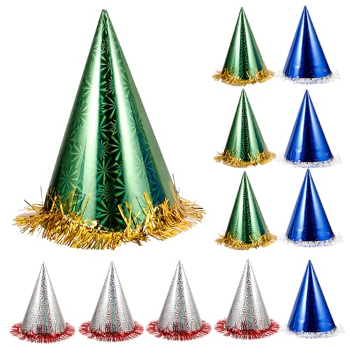 DRESSOOS 18 Stücke Kinder Geburtstag Party Hüte Mit Glitter Pailletten Quaste Erwachsene Freundliche Farbe Zufällig DRESSOOS 18 Stücke Kinder Geburtstag Party Hüte Mit Glitter Pailletten Quaste Erwachsene Freundliche Farbe Zufällig von DRESSOOS