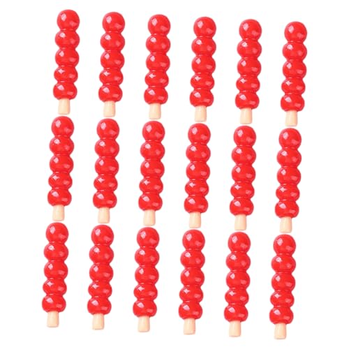 DRESSOOS 18 Stück Kandierte Haws Spieße, Rollenspiel Lebensmittel, Winzige Lebensmittel, Spielzeug, Miniatur Lebensmittel, Künstliches Modell, Puppenhaus Layout, Frühlingsfest DRESSOOS 18 Stück Kandierte Haws Spieße, Rollenspiel Lebensmittel, Winzige Lebensmittel, Spielzeug, Miniatur Lebensmittel, Künstliches Modell, Puppenhaus Layout, Frühlingsfest von DRESSOOS