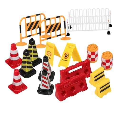DRESSOOS 18 Stück Simulierte Verkehrsbarrikaden, Straßensperren, Spielzeug, Verkehrszeichen, Spielzeug, Mini Verkehrszeichen, Spielzeug, Mini Verkehrskegel, Mini Straßensperren, DRESSOOS 18 Stück Simulierte Verkehrsbarrikaden, Straßensperren, Spielzeug, Verkehrszeichen, Spielzeug, Mini Verkehrszeichen, Spielzeug, Mini Verkehrskegel, Mini Straßensperren, von DRESSOOS