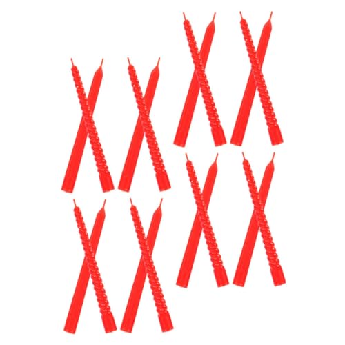 DRESSOOS 18 Stück Teiliges Mini Wachskerzen für Puppenhausdekoration Realistische Kunststoffkerzen für DIY Miniaturprojekte Requisiten für Szenenlayouts für Kreative Bastelarbeiten von DRESSOOS