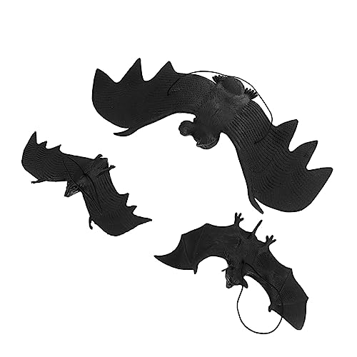DRESSOOS 18 Stücke Hängen Bat Ornament Halloween Dekorative Fledermäuse Gummi Bat Anhänger DRESSOOS 18 Stücke Hängen Bat Ornament Halloween Dekorative Fledermäuse Gummi Bat Anhänger von DRESSOOS