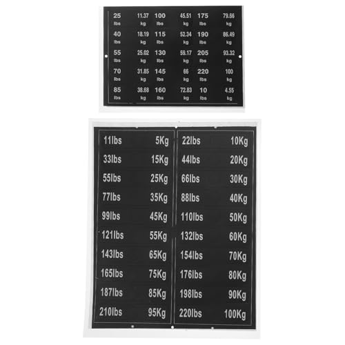 DRESSOOS 2 Bögen Gewichtsaufkleber – Etiketten Für Gewichtsstapel – Selbstklebende Zahlenaufkleber Für Workout Fitnessgeräte Fitnessgeräte 5–100 Kg 683–100 Kg DRESSOOS 2 Bögen Gewichtsaufkleber – Etiketten Für Gewichtsstapel – Selbstklebende Zahlenaufkleber Für Workout Fitnessgeräte Fitnessgeräte 5–100 Kg 683–100 Kg von DRESSOOS