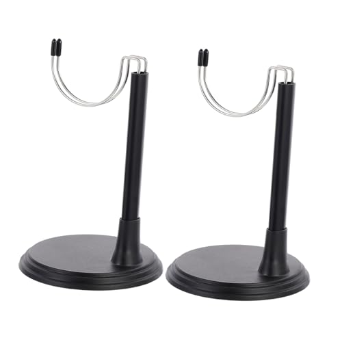 DRESSOOS 2 Sets Chic Puppe Display Racks Puppe Steht Für Mädchen Spielzeug Schwarz 25cm Kreativität Und Organisation von DRESSOOS