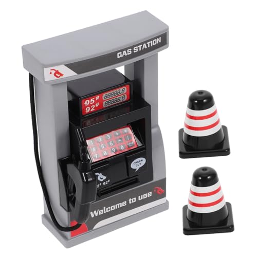 DRESSOOS 2 Satz Gas Station Spielzeugset mit Simulation Zapfsäulen und Verkehrsleitkegeln Realistisches Benzinmodell für Kreatives Rollenspiel und Fantasievolles Lernen DRESSOOS 2 Satz Gas Station Spielzeugset mit Simulation Zapfsäulen und Verkehrsleitkegeln Realistisches Benzinmodell für Kreatives Rollenspiel und Fantasievolles Lernen von DRESSOOS