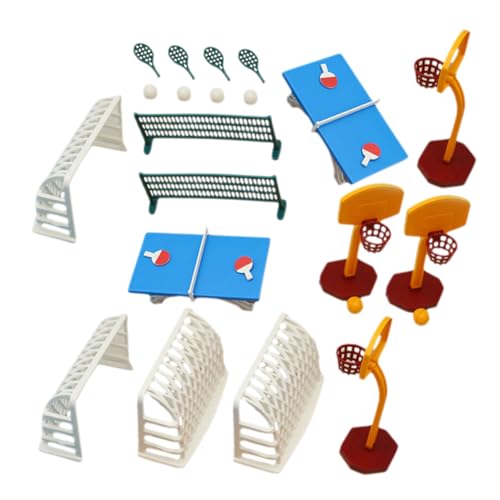 DRESSOOS 2 Sets Puppenhaus Basketballkorb, Puppenhaus Ornament, Puppenhaus Schmuck, Puppenhaus Basketballständer, Tischtennis Modell, Puppenhaus Zubehör, Puppenhaus Tischtennis DRESSOOS 2 Sets Puppenhaus Basketballkorb, Puppenhaus Ornament, Puppenhaus Schmuck, Puppenhaus Basketballständer, Tischtennis Modell, Puppenhaus Zubehör, Puppenhaus Tischtennis von DRESSOOS