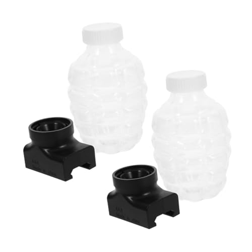 DRESSOOS 2 Sets Seifenblasenflaschen, Nachfüllflaschen Aus Kunststoff, Stabile Flaschen, Perlen Unterverpackungsflasche, Kleine Flaschen, Nachfüllflaschen Aus Kunststoff, Perlenflaschen von DRESSOOS