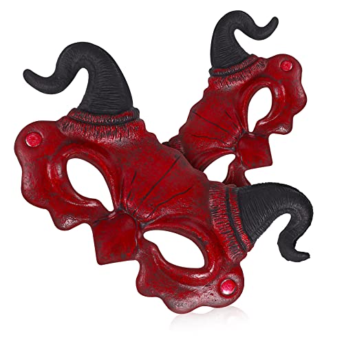 DRESSOOS 2 Stk Teufelsmaske Masken Kostüme Halloween Fursuit Gespenstisch Horror Zombie Geistermaske Für Männer Party-maske Pu-schaum DRESSOOS 2 Stk Teufelsmaske Masken Kostüme Halloween Fursuit Gespenstisch Horror Zombie Geistermaske Für Männer Party-maske Pu-schaum von DRESSOOS