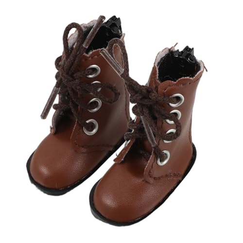 DRESSOOS 2 Stück Bjd Puppenschuhe High Top Design Plüsch Stiefel Puppe Niedlich Stylisch Für Puppenkleidung Miniatur Puppenhaus Zubehör von DRESSOOS