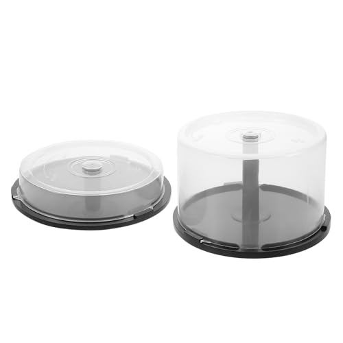 DRESSOOS 2 Stücke Cd/DVD Lagerung Eimer Große Kapazität Cd-hüllen Für DVD Lagerung Box Staubdicht Funktion von DRESSOOS