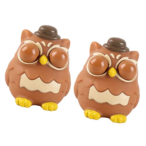 DRESSOOS 2 Stück Cartoon Quetschspielzeug, Angstlinderungsspielzeug, Kinder Quetschspielzeug, Druckentlastung, Dehnbares Spielzeug, Kleines Quetschspielzeug, Eulen Quetschspielzeug, DRESSOOS 2 Stück Cartoon Quetschspielzeug, Angstlinderungsspielzeug, Kinder Quetschspielzeug, Druckentlastung, Dehnbares Spielzeug, Kleines Quetschspielzeug, Eulen Quetschspielzeug, von DRESSOOS