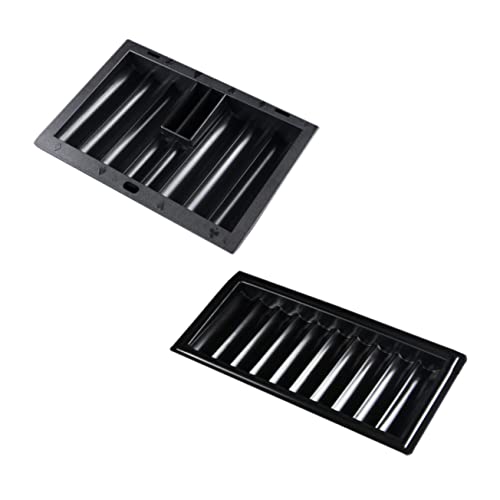 DRESSOOS 2 Stück Chip Tablett, Tisch Chip Aufbewahrungstablett, Tisch Chip Tablett, Dickes Poker Chip Tablett, Poker Chip Halter, Tisch Chip Halter, Tablett, Poker Chip Etui von DRESSOOS