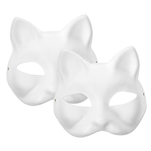 DRESSOOS 2 Stück DIY Maskenballmaske Aus Weißem Papier DIY Versorgungsmaske Für Maskenballparty Handbemalte Maske Party Blankomasken Cosplay Halloweenparty Weiße Masken Weiße Papiermaske DRESSOOS 2 Stück DIY Maskenballmaske Aus Weißem Papier DIY Versorgungsmaske Für Maskenballparty Handbemalte Maske Party Blankomasken Cosplay Halloweenparty Weiße Masken Weiße Papiermaske von DRESSOOS