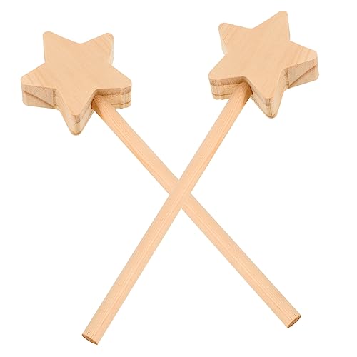 DRESSOOS 2 Stück Feenstäbe Zum Selbermachen, Feenstäbe Zum Selbermalen, Feenstäbe Für Partys, Zeichenstäbe, Feenstäbe In Sternform, Feenstäbe Aus Holz, Feenzimmerdekoration DRESSOOS 2 Stück Feenstäbe Zum Selbermachen, Feenstäbe Zum Selbermalen, Feenstäbe Für Partys, Zeichenstäbe, Feenstäbe In Sternform, Feenstäbe Aus Holz, Feenzimmerdekoration von DRESSOOS