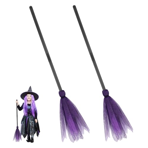 DRESSOOS Halloween Hexenbesen Kostü Requisiten Für Dekorative Utensilien Für Maskerade Und Cosplay Party Halloween Besen Für Feiern Und Karneval DRESSOOS Halloween Hexenbesen Kostü Requisiten Für Dekorative Utensilien Für Maskerade Und Cosplay Party Halloween Besen Für Feiern Und Karneval von DRESSOOS