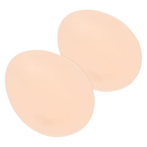 DRESSOOS 2 Stück Imitationseier, Hühnerstall Eier, Gefälschte Eiermodelle, Künstliche Hühnereier, Simuliertes Eierornament, Kücheneier, Kunsteier, Schreibtischzubehör, Gefälschte Eier, von DRESSOOS