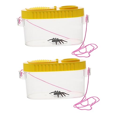 DRESSOOS 2 Stück Insektenbeobachter, Beobachtungszubehör, Haushaltsbehälter, Multifunktionsboxen, Fütterungszubehör, Haushalts Tierboxen, Tierbehälter, Tragbare Boxen, Vergrößerungsboxen DRESSOOS 2 Stück Insektenbeobachter, Beobachtungszubehör, Haushaltsbehälter, Multifunktionsboxen, Fütterungszubehör, Haushalts Tierboxen, Tierbehälter, Tragbare Boxen, Vergrößerungsboxen von DRESSOOS