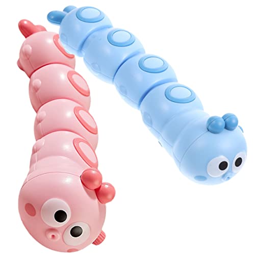 DRESSOOS Spielzeug Baby 2er Set Aufziehspielzeug Kreative Kätzchen Und Raupen Interaktive Tier Spielzeuge Für Spaßige Spielzeuge Für Kleinkinder Pink Und Fördert Die Feinmotorik Und Das Kids Toys von DRESSOOS