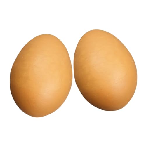 DRESSOOS 2 Stück Künstliche Hühnereier, Dekorative Eier, Gefälschte Eier, Dekoration Für Den Schreibtisch, Zubehör Für Gefälschte Lebensmittel, Foto Requisiten, Eiermodell, Partygeschenke, von DRESSOOS