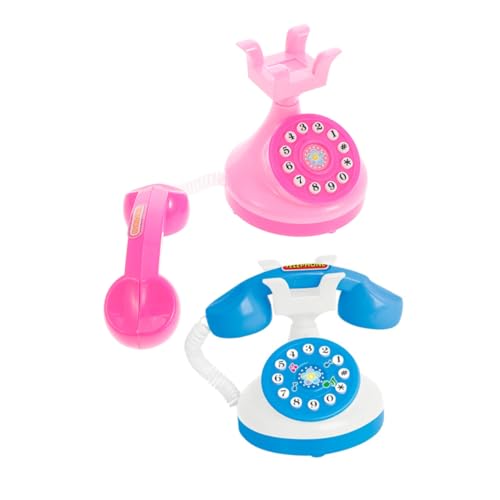 DRESSOOS Interaktives Kindertelefon Für Mädchen Kleinkinder Spielzeug Mini Spieltelefon Vintage Design Lernen Pädagogisches von DRESSOOS
