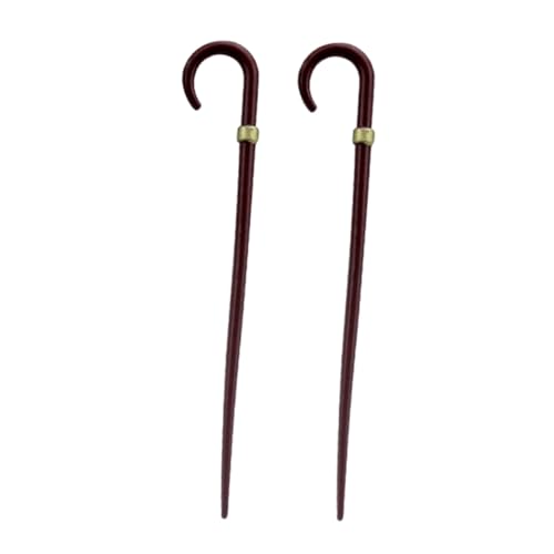 DRESSOOS 2 Stück Miniature Walking Sticks für Puppenhäuser Vintage Handstöcke Dekoration und Kostümzubehör für Rollenspiele und Sammlungen DRESSOOS 2 Stück Miniature Walking Sticks für Puppenhäuser Vintage Handstöcke Dekoration und Kostümzubehör für Rollenspiele und Sammlungen von DRESSOOS