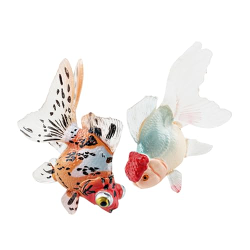 DRESSOOS 2 Stück Modell, Fisch Ornament, Realistische Fischmodelle, Tierfigur, Simulationsfisch, Künstliches Fischmodell, Realistische Goldfischfiguren, Gefälschtes Tiermodell, DRESSOOS 2 Stück Modell, Fisch Ornament, Realistische Fischmodelle, Tierfigur, Simulationsfisch, Künstliches Fischmodell, Realistische Goldfischfiguren, Gefälschtes Tiermodell, von DRESSOOS