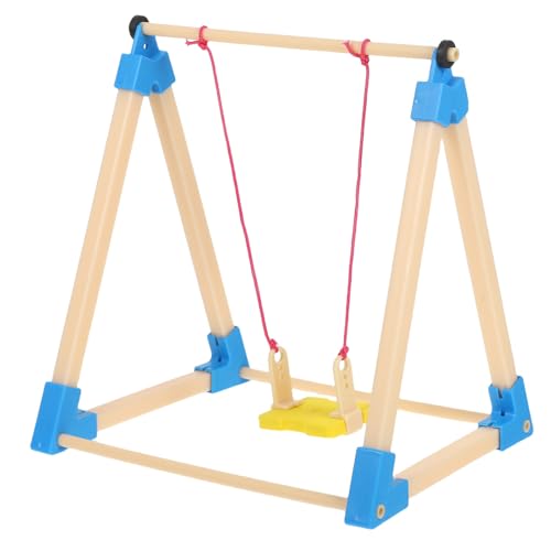 DRESSOOS 2 Stück Puppenhaus Miniatur Schaukelmöbel - Mini Schaukelstuhl für Feengarten - Puppenhaus Spielplatz Mikrolandschaft DIY Zubehör von DRESSOOS